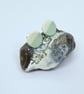 Ceramic Earrings Studs CHOOSE COLOUR Lime Pink Peppermint Cappuccino Brown Green - Image 5
