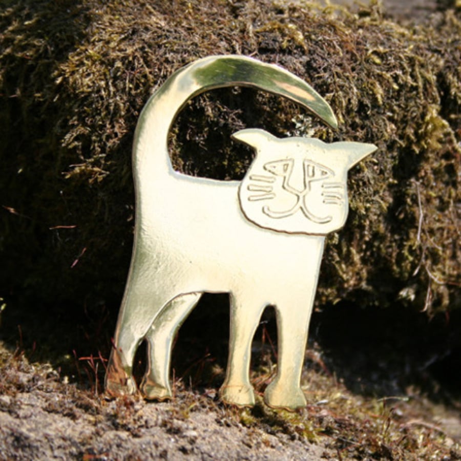 tip toes cat brooch