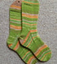 Socks, hand knitted, MEDIUM, adult size 5-6  - Image 1