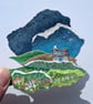 Stormy Clouds Cottage - Miniature collage. Mounted - Image 10