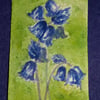 ACEO Original Watercolour Impressionist Bluebells