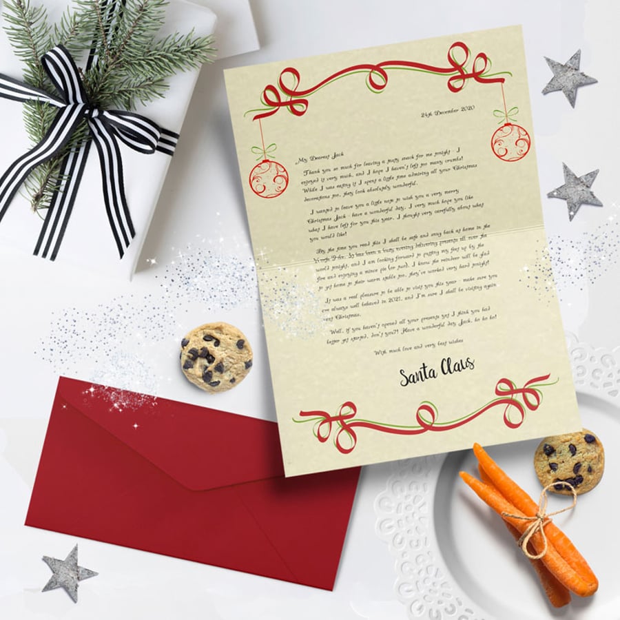 Personalised Santa Christmas Day Letter - Magical Santa Letter for children