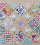 Little Doves Patchwork, framed, finely hand-stitched applique with tiny doves - Image 2