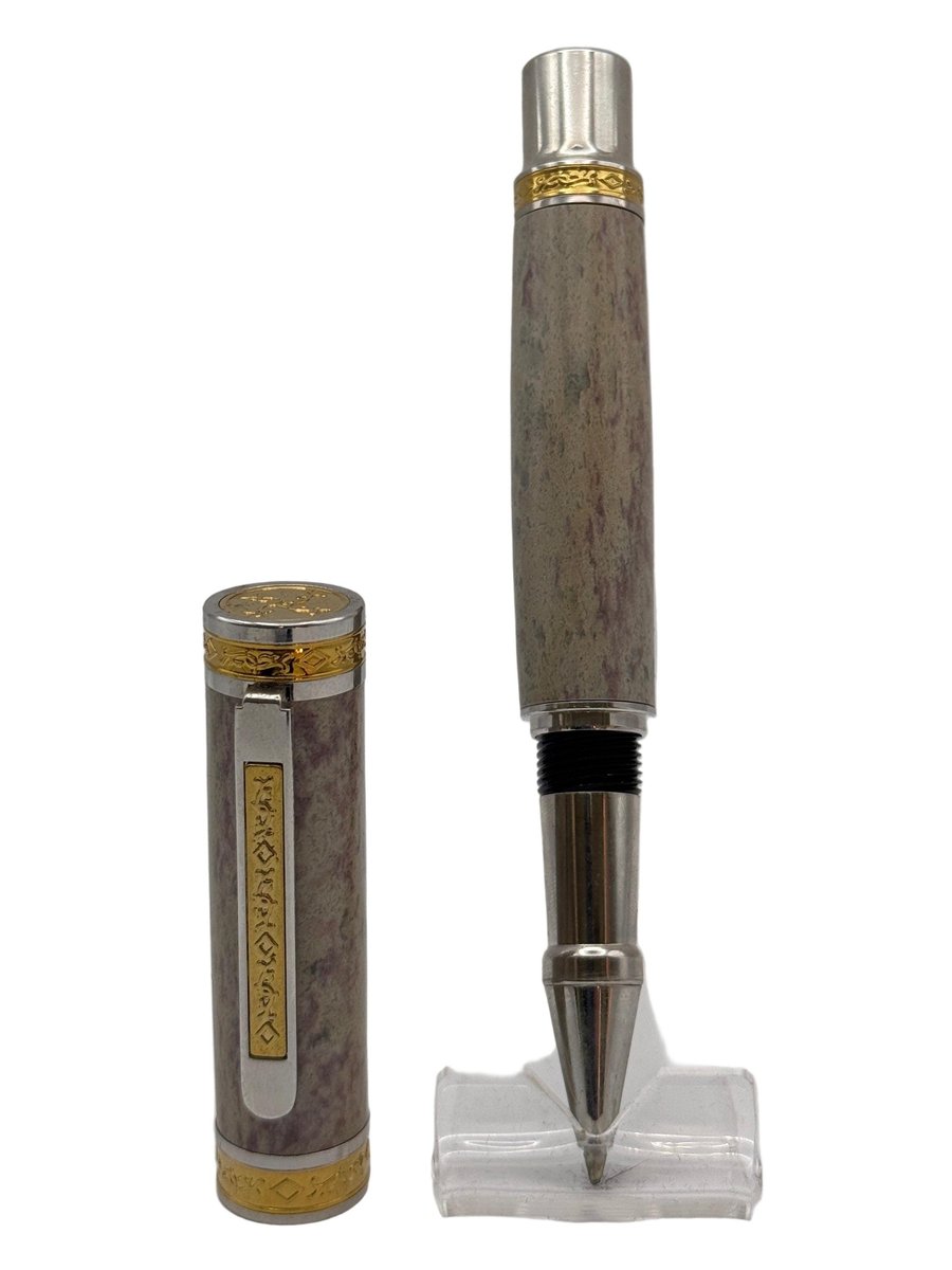 Crest Rollerball Pen - Olive Soap Stone