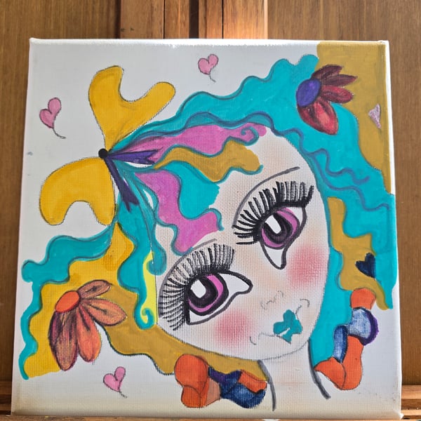 Fairy Canvas Drawing 