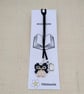 Black and Gold Beaded Owl Bookmark