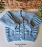 Designer Baby Boy's Hand Knitted Cardigan  3-9 months size - Image 7
