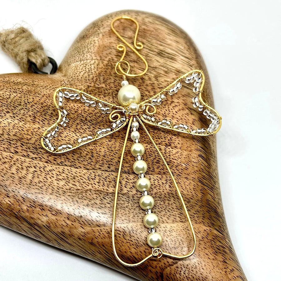 Golden Coloured Angel Decoration