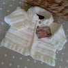 Unisex Baby Matinee Jacket  0-6 months size