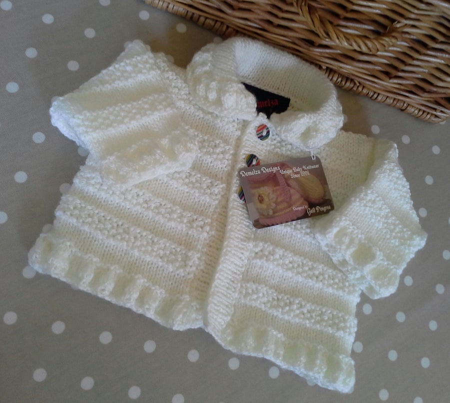 Unisex Baby Matinee Jacket  0-6 months size