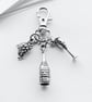 Small Wine Bottle Charm. Wine Bag Charm. Wine Lovers Gift. Bag Charms. Charms. - Image 1