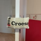 Welsh themed door stop, Door Handle stop, Door muffler