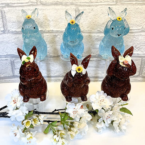 See No Evil Rabbit Set, Various Colours Available In "Choose Options"