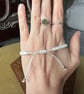 White Turtle Bracelet - Macrame Friendship Adjustable Bracelet - Image 4