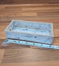 Desk tray for small items - white with blue and brown spot pattern - Image 2