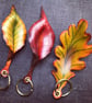 Leather Oak leaf keyring - Image 3
