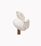 Ivory Felt Fascinator Hat – Elegant Women's Wedding & Races Headpiece  - Image 1