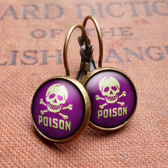 Poison No.2 Leverback Earrings (DJ09)