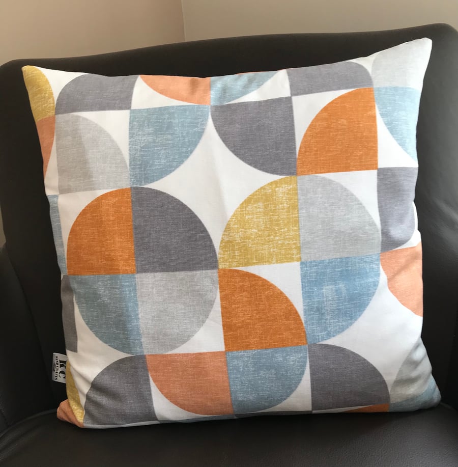 Retro looking cushion cover only in retro colours, 45cm x 45cm,