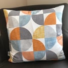 Retro looking cushion cover only in retro colours, 45cm x 45cm,