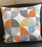 Retro looking cushion cover only in retro colours, 45cm x 45cm, - Image 1
