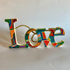Up cycled hand painted Love sign