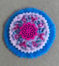 Hand Embroidered Flower Thank you Card - Image 2