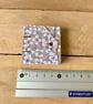 Coptic Bound Tiny Floral Watercolour Sketchbook. Beige, white and gold. - Image 3