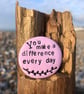 You make a difference every day Teacher Teaching Assistant Gift Pocket Pebble - Image 2