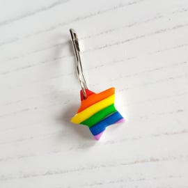 Rainbow star stitchmarker, sewing, crochet, knitting, accessories