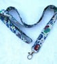 Liberty print lanyard, pansy design