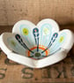 Little flower dish blue and orange - Image 3