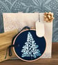  Contemporary Botanical Cyanotype Art- In an Embroidery Hoop - Image 4