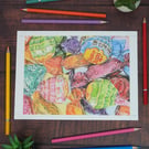 Perfectly ImperfectGiclee Fine Art Print of "Sweet Treat" Original SAMPLE