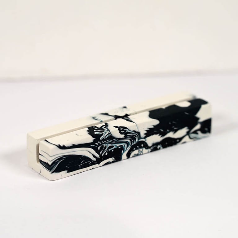 Navy Marble effect Photo Holder, Menu Stand & Wedding Place Card Holder