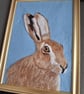 Needle Felted  Hare Portrait  Handmade Wool Wall Art - Image 4