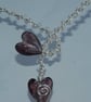 Purple heart necklace - Image 3