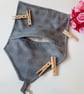 Blue and silver dot clip on peg bag - Image 3