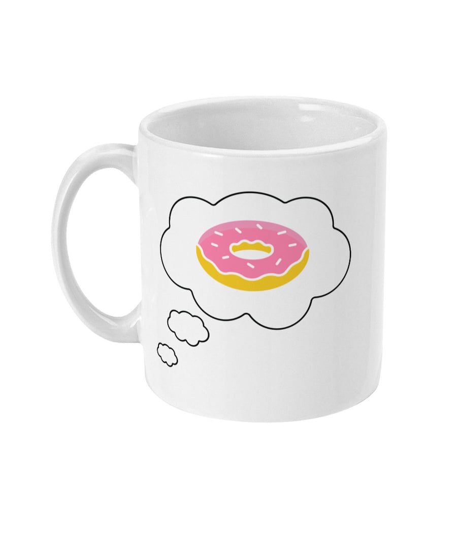 pink doughnut mug