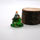 small glass christmas tree wisp figure