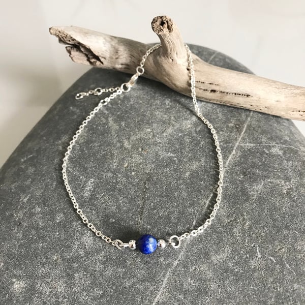 Lapis Lazuli anklet bracelet 