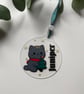 Hand finished personalised Christmas pet decoration cat dog or any animal - Image 8
