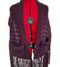  Crochet Pocket Shawl, Cosy Textured Wrap, Fringed Scarf With Pockets - Image 2