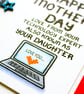 Funny Mothers Day Card, Joke Computer Mum, Mom Card From Daughter, Teenager - Image 8
