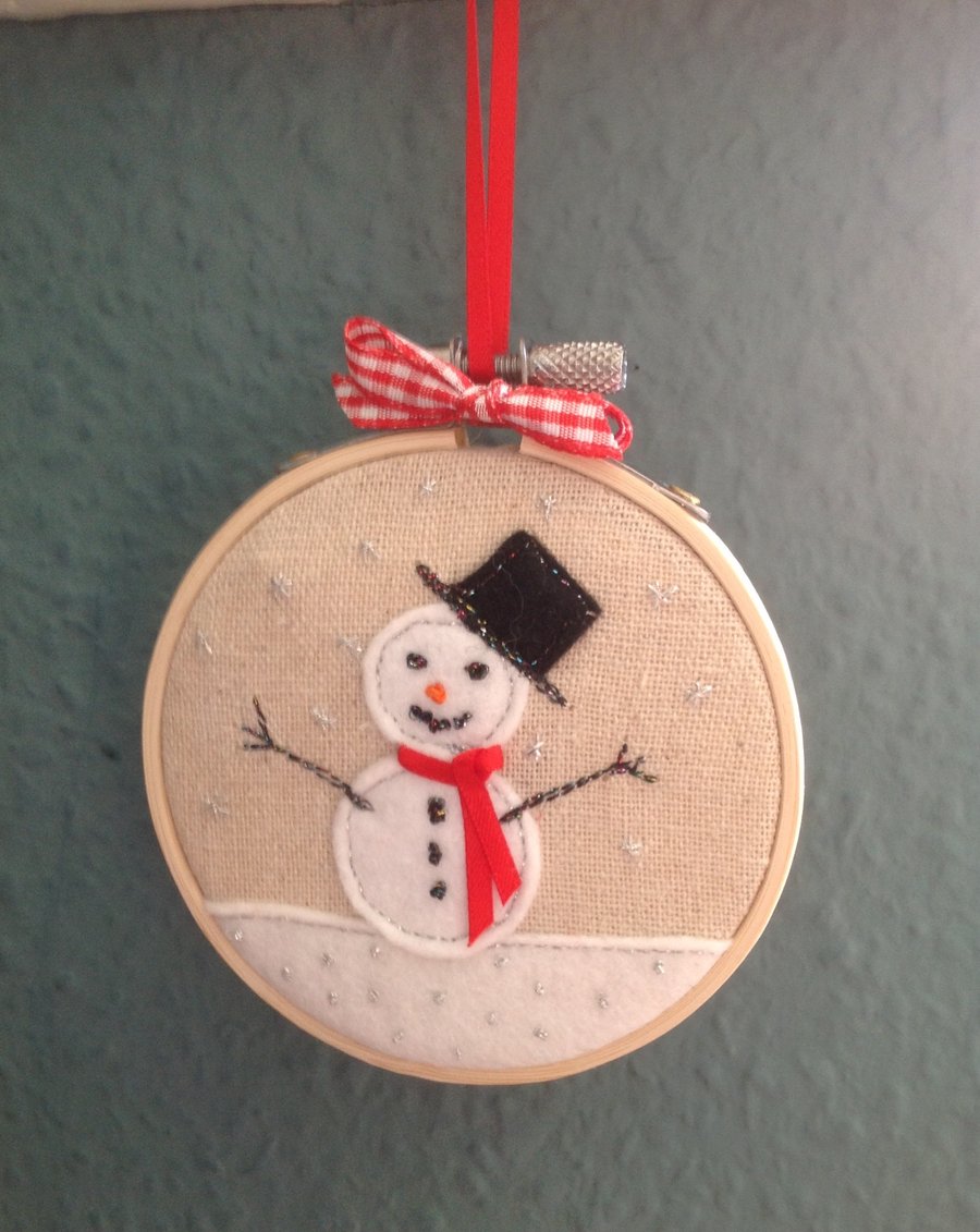 Hand Embroidered Christmas Decoration