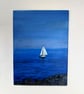 Sailing - Portpatrick. Unframed original art - Image 1