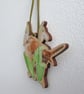 Wren and Snowdrops Wooden Hanging Decoration - Image 5