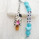 Ice lolly personalized name clip on bag