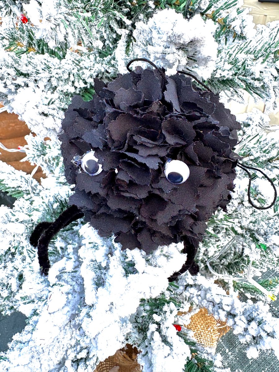 Handmade black spider