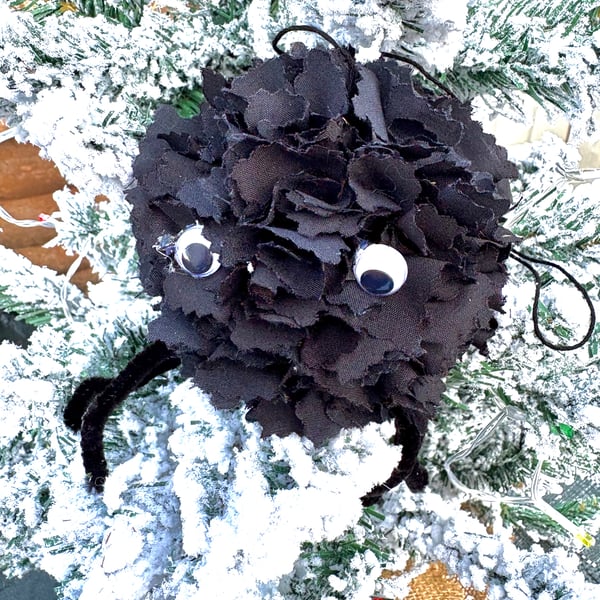 Handmade black spider